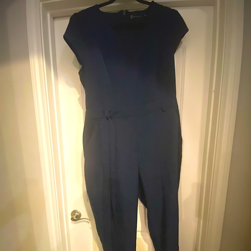Navy Jumpsuit with belt